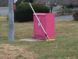Pink Utility Box on Seven Locks and Bradley in Bethesda