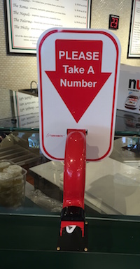 Take a number at the Italian Store